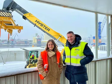Foto von Nelly Walldeck und Kail Lass im Rendsburg Port