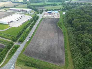 Luftaufnahme der Gewerbefläche